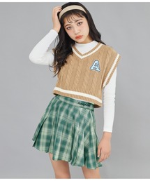 ANAP GｉRL（アナップガール）の「刺繍入プリーツスカート（スカート・キッズ）」