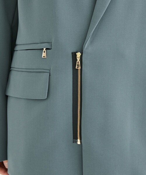 CULLNI（クルニ）の「STUDIOUS別注 ZIP JKT CHARCOAL（テーラードジャケット・メンズ・ダークグレー・1/2）」の11枚目の写真