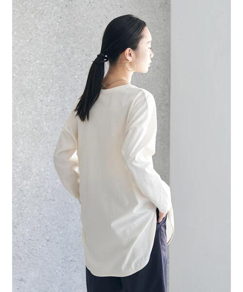 earth music&ecology（アースミュージックアンドエコロジー）の「ラウンドヘムロンT（Tシャツ/カットソー・レディース・オフホワイト・FREE）」の18枚目の写真