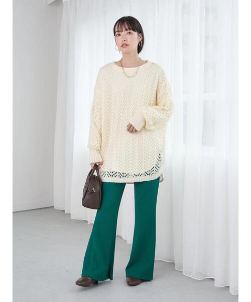 earth music&ecology（アースミュージックアンドエコロジー）の「ラウンドヘムロンT（Tシャツ/カットソー・レディース・オフホワイト・FREE）」の15枚目の写真