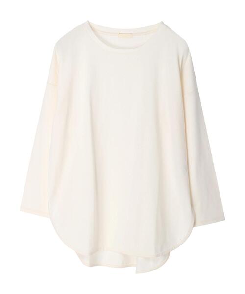 earth music&ecology（アースミュージックアンドエコロジー）の「ラウンドヘムロンT（Tシャツ/カットソー・レディース・オフホワイト・FREE）」の2枚目の写真