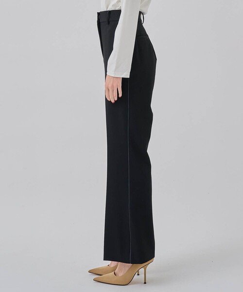 CITY TOKYO(シティトウキョウ)の「T/Rパイピングセミフレアパンツ(その他パンツ・レディース・ブラック/ベージュ/ブルー・1/2)」の19枚目の写真