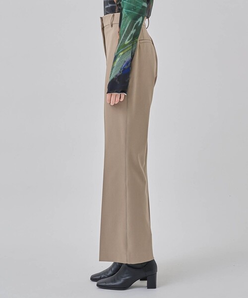 CITY TOKYO(シティトウキョウ)の「T/Rパイピングセミフレアパンツ(その他パンツ・レディース・ブラック/ベージュ/ブルー・1/2)」の12枚目の写真