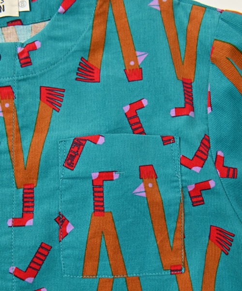 HOGAN RANCH WEAR（ホーガンランチウエア）の「コールテンクルーネックシャツ（90～130cm）（シャツ/ブラウス・キッズ・ブラック/エメラルド・90/100/110/120/130）」の5枚目の写真