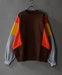 SITRY（シトリー）の「Big silhouette switching sweat shirt /裏起毛 ビッグシルエット 切り替え スウェットシャツ（スウェット・メンズ）」