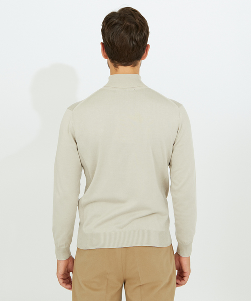 DESIGNWORKS（デザインワークス）の「【定番人気】カシミヤタッチ タートルネックニット（ニット/セーター・メンズ・ブラック/グリーン/アイボリー/ライトベージュ・46/48/50）」の7枚目の写真