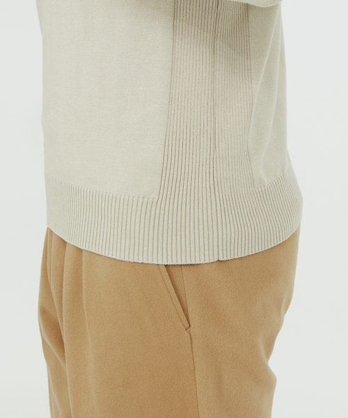 DESIGNWORKS（デザインワークス）の「【定番人気】カシミヤタッチ タートルネックニット（ニット/セーター・メンズ・ブラック/グリーン/アイボリー/ライトベージュ・46/48/50）」の5枚目の写真