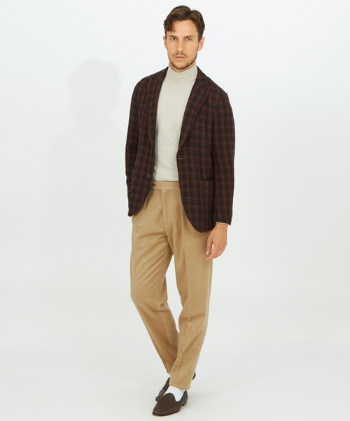 DESIGNWORKS（デザインワークス）の「【定番人気】カシミヤタッチ タートルネックニット（ニット/セーター・メンズ・ブラック/グリーン/アイボリー/ライトベージュ・46/48/50）」の8枚目の写真