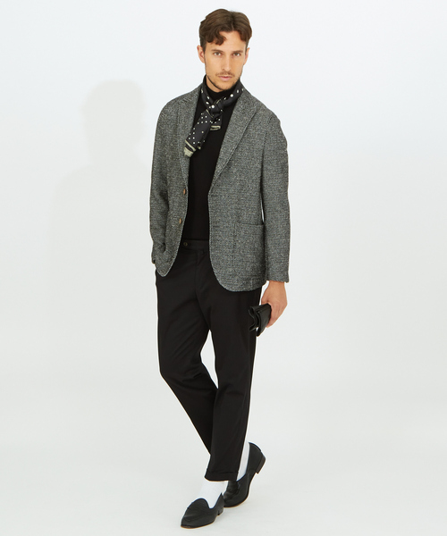 DESIGNWORKS（デザインワークス）の「【定番人気】カシミヤタッチ タートルネックニット（ニット/セーター・メンズ・ブラック/グリーン/アイボリー/ライトベージュ・46/48/50）」の13枚目の写真