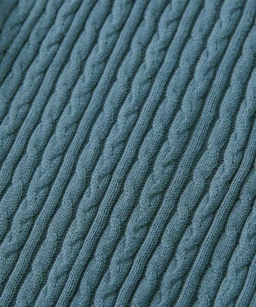 osharewalker（オシャレウォーカー）の「『裾フリルケーブルニットレギパン』（その他パンツ・レディース・アイボリー/ブルーグリーン/チャコール・1/2）」の18枚目の写真