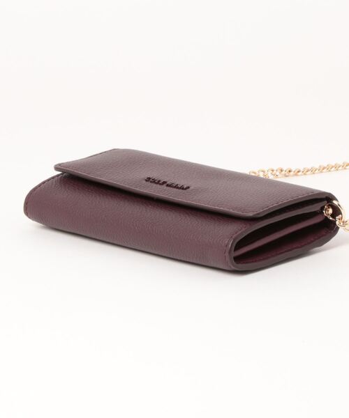 SALE！COLE HAAN♪チェーンショルダーストラップ付き長財布 高評価の贈り物 コール ハーン womens チェーン付き ウォレット