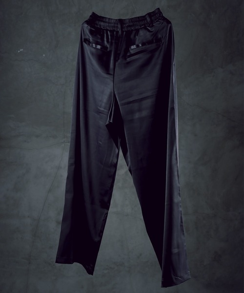 G.O.C（ジーオーシー）の「ストレッチサテンイージーワイドパンツ（その他パンツ・メンズ・グレー/ブラック/ワイン/パープル・MEDIUM/LARGE）」の9枚目の写真