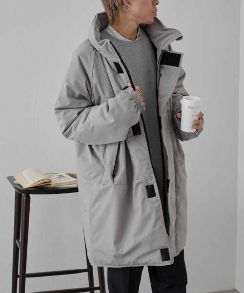 COLONY 2139（コロニートゥーワンスリーナイン）の「撥水中綿モンスタージャケット（ミリタリージャケット・メンズ・ブラック/カーキ/グレー・MEDIUM/LARGE）」の19枚目の写真