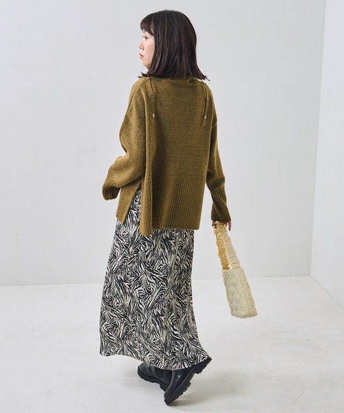 PUBLUX(パブリュクス)の「ゼブラ柄ロングスカート(スカート・レディース・ブラック・マルチサイズ)」の3枚目の写真