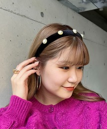 prose verse | パールベロアカチューシャ(その他ヘアアクセサリー)