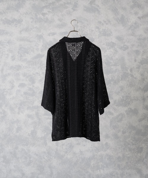 ln fortis(ロンフォルティス)の「ln fortis - フラワーパターンレースシャツ(シャツ/ブラウス・メンズ・ホワイト/ブラック・SMALL/MEDIUM)」の11枚目の写真