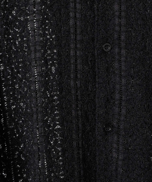 ln fortis(ロンフォルティス)の「ln fortis - フラワーパターンレースシャツ(シャツ/ブラウス・メンズ・ホワイト/ブラック・SMALL/MEDIUM)」の10枚目の写真