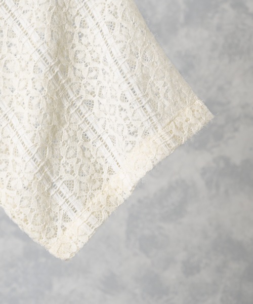 ln fortis(ロンフォルティス)の「ln fortis - フラワーパターンレースシャツ(シャツ/ブラウス・メンズ・ホワイト/ブラック・SMALL/MEDIUM)」の7枚目の写真