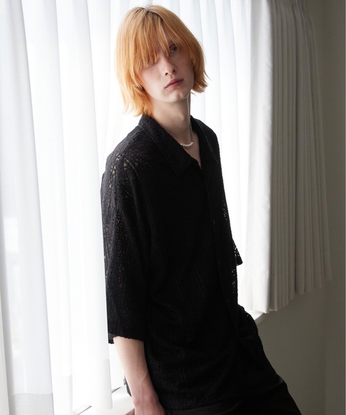 ln fortis(ロンフォルティス)の「ln fortis - フラワーパターンレースシャツ(シャツ/ブラウス・メンズ・ホワイト/ブラック・SMALL/MEDIUM)」の22枚目の写真