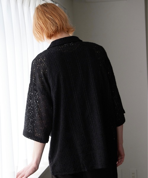 ln fortis(ロンフォルティス)の「ln fortis - フラワーパターンレースシャツ(シャツ/ブラウス・メンズ・ホワイト/ブラック・SMALL/MEDIUM)」の21枚目の写真