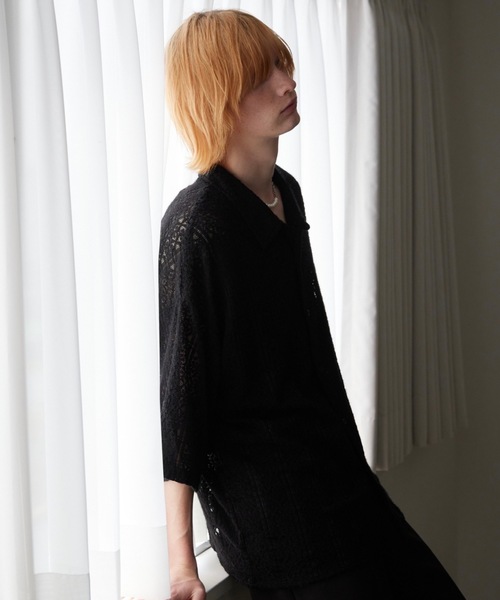 ln fortis(ロンフォルティス)の「ln fortis - フラワーパターンレースシャツ(シャツ/ブラウス・メンズ・ホワイト/ブラック・SMALL/MEDIUM)」の19枚目の写真