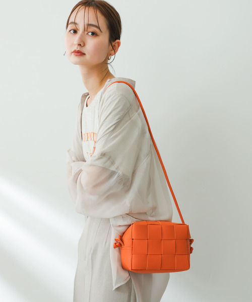 greamsupply イントレチャート メッシュ編み ショルダーバッグ