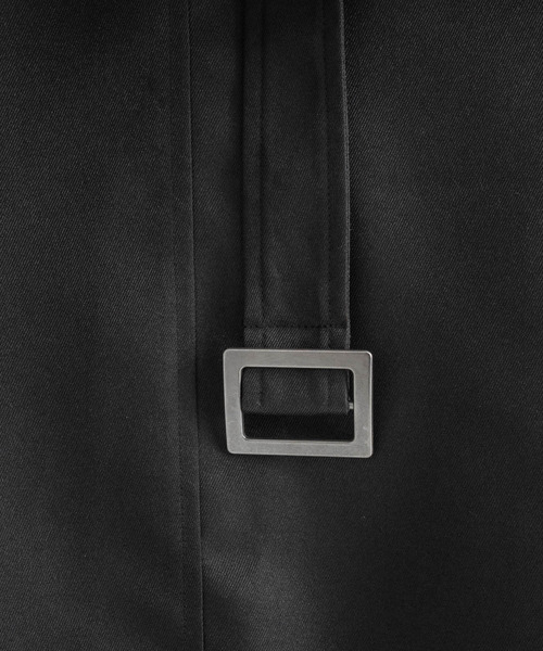 Rocky Monroe(ロッキーモンロー)の「ドレープモーターサイクルロングコート オーバーサイズ スプリングコート(トレンチコート・メンズ・エメラルドブルー/ブラック/ダークグリーン/オフホワイト/ベージュ・M/L)」の19枚目の写真