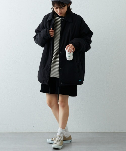 Franklin Climbing（フランクリンクライミング）の「【Franklin Climbing】ナイロン中綿ビッグシルエットコーチジャケットブルゾン（ブルゾン・メンズ・オリーブ/ブラック・M/L）」の13枚目の写真