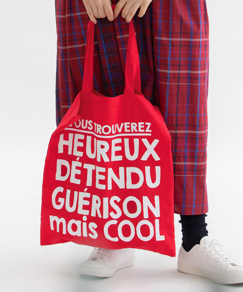 nop de nod（ノップドゥノッド）の「Laukkuリネンコットンマルシェバッグ（トートバッグ・レディース・ブラウン/ネイビー/スミクロ/キナリ/ライトピンク/グレー/ブラック/ブルー/レッド・8/フリー）」の9枚目の写真