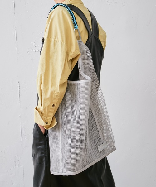 Actually（アクチュアリー）の「パラコードハンドル メッシュバッグ（トートバッグ・レディース・ブラック/ブルー/グレー・フリー）」の15枚目の写真
