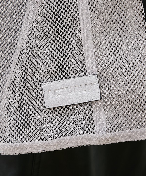 Actually（アクチュアリー）の「パラコードハンドル メッシュバッグ（トートバッグ・レディース・ブラック/ブルー/グレー・フリー）」の19枚目の写真