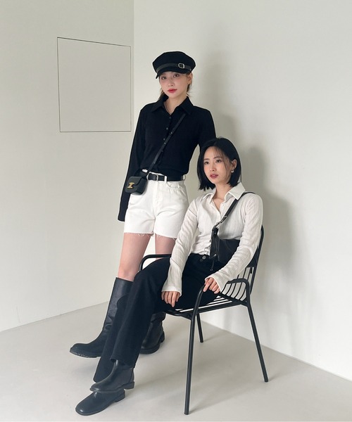 by muni:r(バイ ムニール)の「ポケットブーツカットデニムパンツ(デニムパンツ・レディース・ブラック/ブルー/ダークグレー・SMALL/MEDIUM)」の16枚目の写真