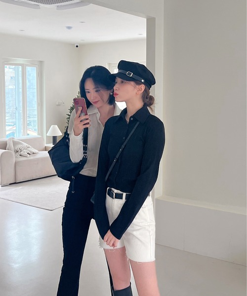 by muni:r(バイ ムニール)の「ポケットブーツカットデニムパンツ(デニムパンツ・レディース・ブラック/ブルー/ダークグレー・SMALL/MEDIUM)」の21枚目の写真