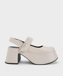 CHARLES & KEITH（チャールズ & キース）の「Rubina ルビナ チャンキースリングバックメリージェーン（パンプス・レディース）」