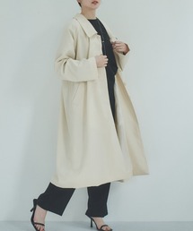 INSIIS | Aラインステンカラーコート(トレンチコート)