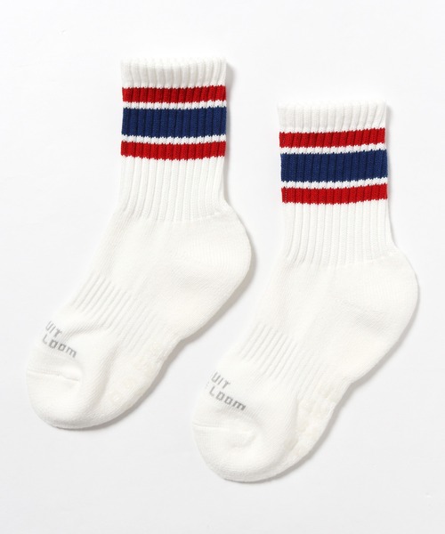 FRUIT OF THE LOOM(フルーツオブザルーム)の「FRUIT OF THE LOOM/フルーツオブザルーム アメリブライン 靴下(ソックス/靴下・キッズ・ホワイト系1/ホワイト系2・16-18cm/13-15cm)」の17枚目の写真