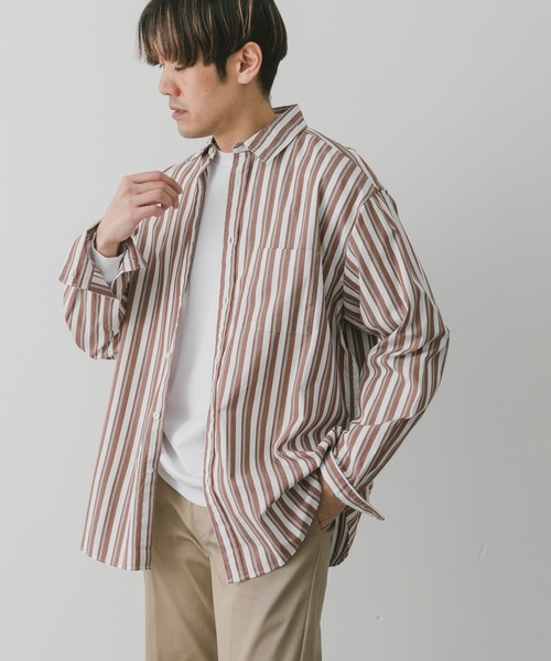 ストライプレギュラーカラーシャツ BEAUTY&YOUTH UNITED ARROWS｜<Steven Alan> 60 コンパクト