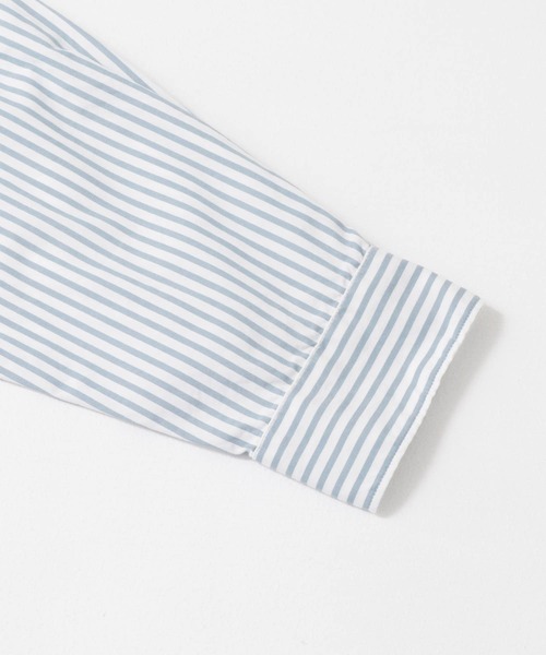 URBAN RESEARCH DOORS（アーバンリサーチドアーズ）の「ライトオックスストライプレギュラーカラーシャツ（シャツ/ブラウス・メンズ・グリーン系その他/ブルー系その他/ベージュ系その他/ブラウン系その他・MEDIUM/LARGE/SMALL）」の17枚目の写真