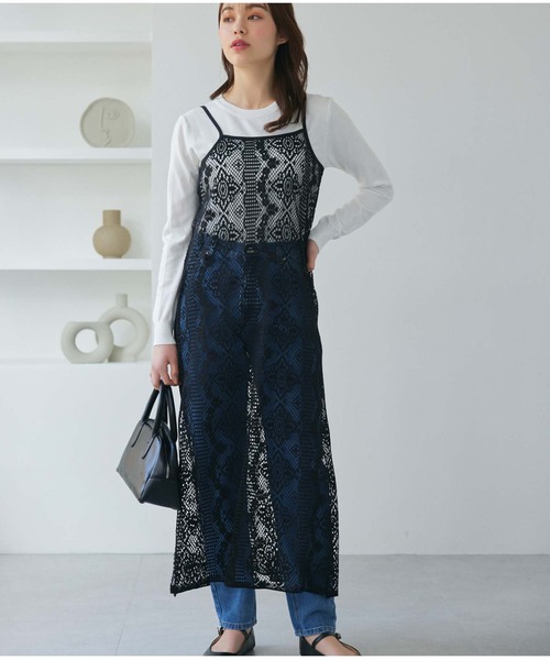 Edit Sheen（エディットシーン）の「カットレースキャミワンピース（ワンピース・レディース・ブラック/アイボリー・M）」の18枚目の写真