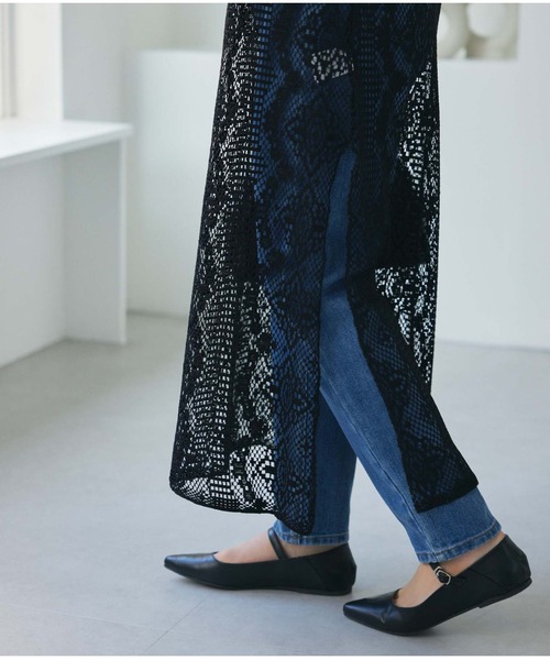 Edit Sheen（エディットシーン）の「カットレースキャミワンピース（ワンピース・レディース・ブラック/アイボリー・M）」の12枚目の写真