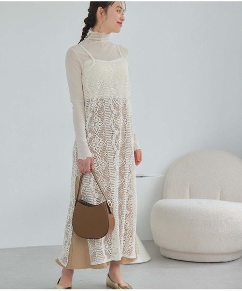 Edit Sheen（エディットシーン）の「カットレースキャミワンピース（ワンピース・レディース・ブラック/アイボリー・M）」の19枚目の写真