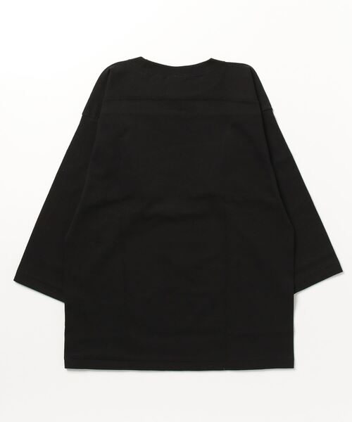 INNOCENT(イノセント)の「『CROSS&STITCH』OPENEND FOOTBALL TEE SHIRTS(Tシャツ/カットソー・レディース・ブラック/ヘザーグレー/ホワイト・LARGE/MEDIUM)」の4枚目の写真