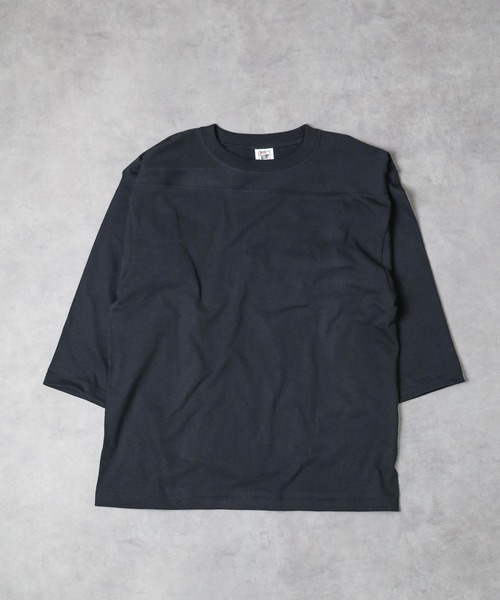 INNOCENT(イノセント)の「『CROSS&STITCH』OPENEND FOOTBALL TEE SHIRTS(Tシャツ/カットソー・レディース・ブラック/ヘザーグレー/ホワイト・LARGE/MEDIUM)」の2枚目の写真