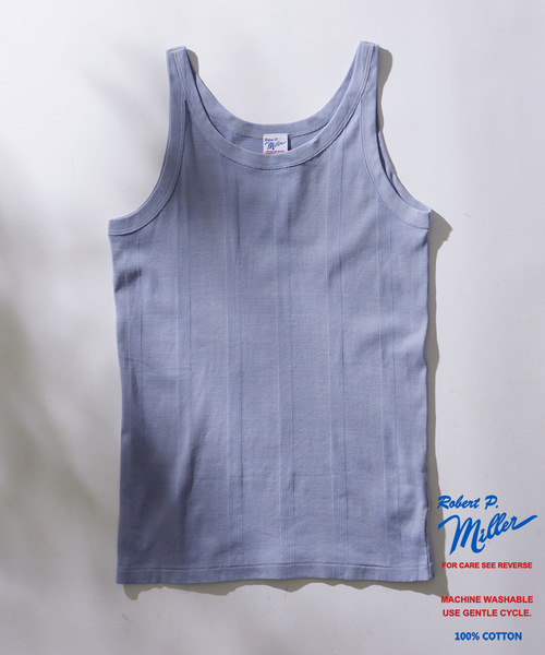 MILLER（ミラー）の「【MILLER×JOURNAL STANDARD / ミラー】別注 ガーメントダイタンクトップ（タンクトップ・メンズ・ピンク/ブラック系その他/ラベンダー/アイボリー/ライトイエロー/ライトグリーン/ブルー系その他/ホワイト系その他・LARGE/MEDIUM）」の6枚目の写真