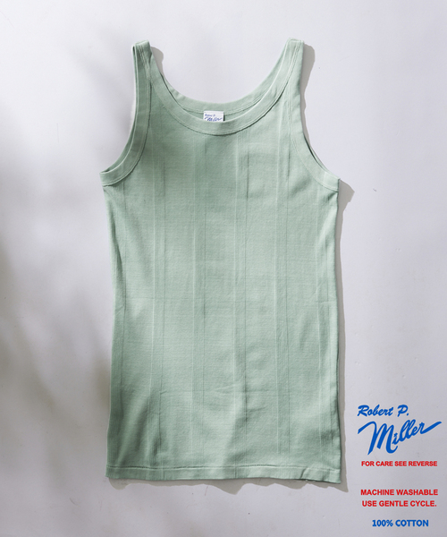 MILLER（ミラー）の「【MILLER×JOURNAL STANDARD / ミラー】別注 ガーメントダイタンクトップ（タンクトップ・メンズ・ピンク/ブラック系その他/ラベンダー/アイボリー/ライトイエロー/ライトグリーン/ブルー系その他/ホワイト系その他・LARGE/MEDIUM）」の5枚目の写真