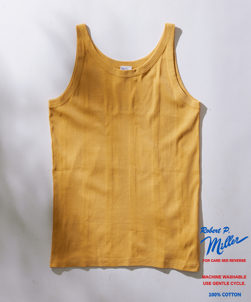 MILLER（ミラー）の「【MILLER×JOURNAL STANDARD / ミラー】別注 ガーメントダイタンクトップ（タンクトップ・メンズ・ピンク/ブラック系その他/ラベンダー/アイボリー/ライトイエロー/ライトグリーン/ブルー系その他/ホワイト系その他・LARGE/MEDIUM）」の7枚目の写真