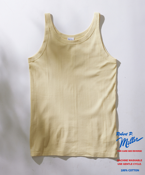 MILLER（ミラー）の「【MILLER×JOURNAL STANDARD / ミラー】別注 ガーメントダイタンクトップ（タンクトップ・メンズ・ピンク/ブラック系その他/ラベンダー/アイボリー/ライトイエロー/ライトグリーン/ブルー系その他/ホワイト系その他・LARGE/MEDIUM）」の2枚目の写真