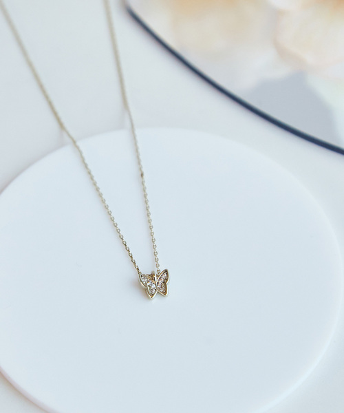 ROPE' PICNIC(ロペピクニック)の「バタフライモチーフプチペンダント(ネックレス・レディース・ゴールド/ゴールド系その他2・FREE)」の1枚目の写真