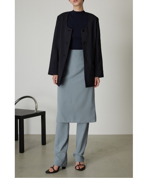 RIM.ARK（リムアーク）の「Unbalance style bottoms set（スラックス・レディース・ダークグレー/ライトブルー・38/36）」の21枚目の写真