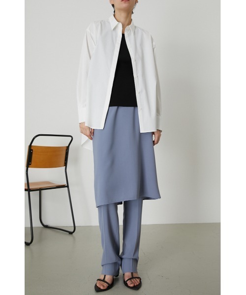 RIM.ARK（リムアーク）の「Unbalance style bottoms set（スラックス・レディース・ダークグレー/ライトブルー・38/36）」の20枚目の写真